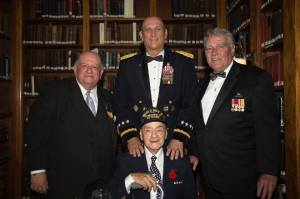 Rocco with General Odierno from the 2014 Army Week Gala, with Pat Gualtieri and Vince McGowan of the United War Veterans Council.